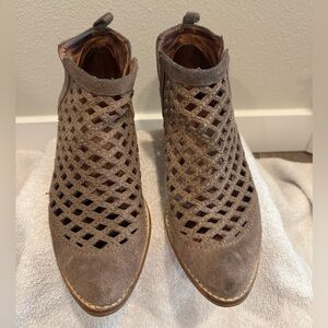Taggart brown suede Ankle Bootie by Jeffrey Campbell